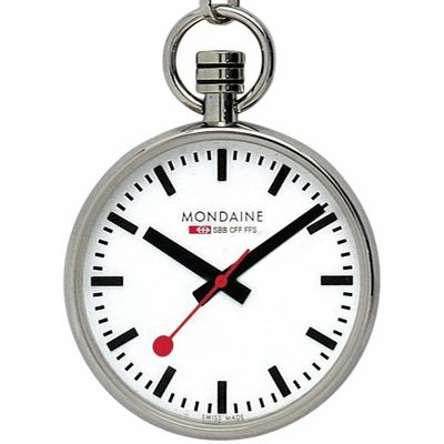 Mondaine Taschenuhr Quarz mit Uhrenkette