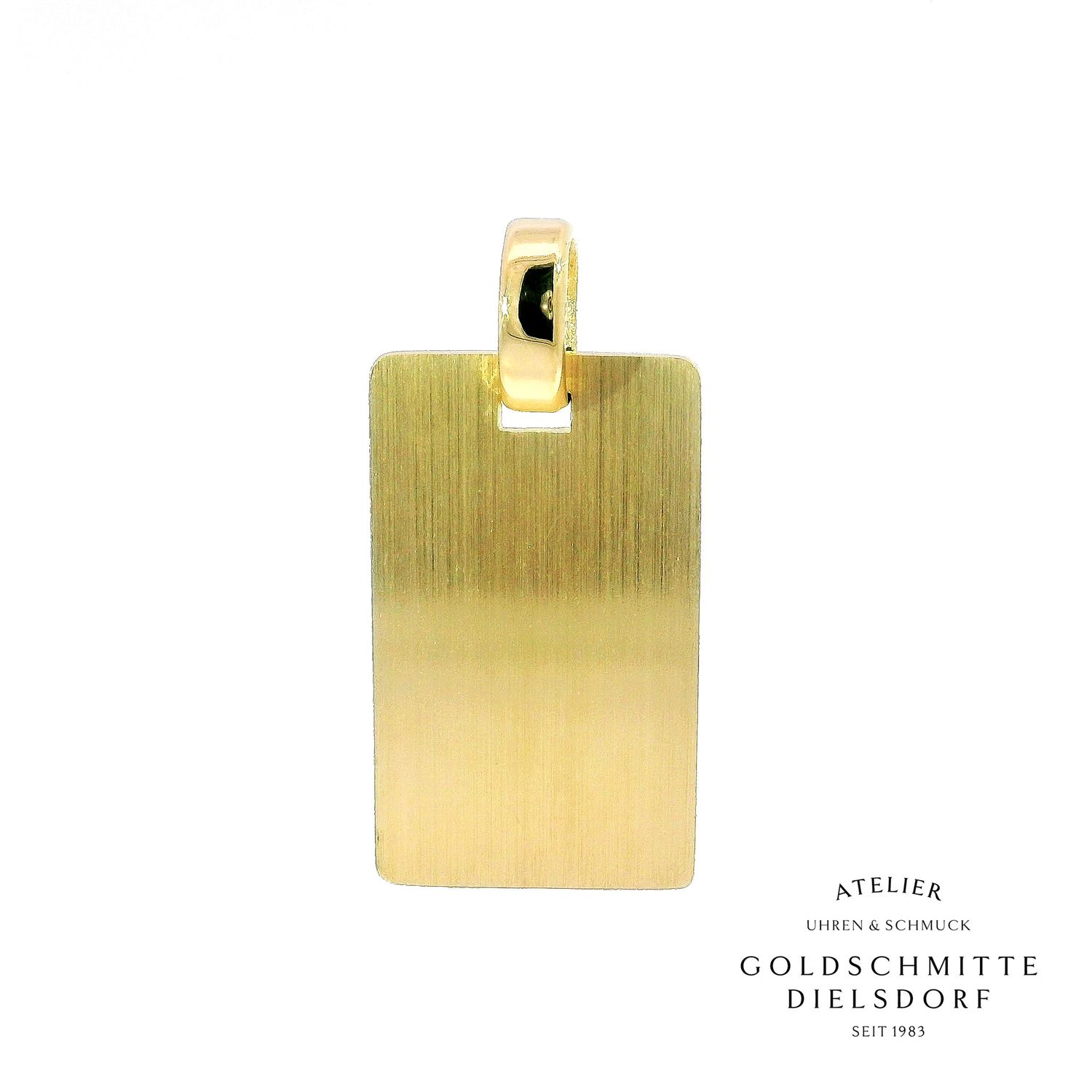 Anhänger Signum Recta in Gelbgold 750