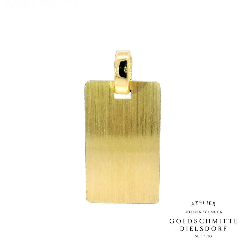 Anhänger Signum Recta in Gelbgold 750