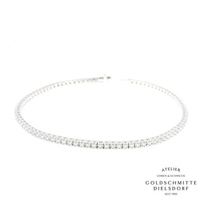 Tennis Bracelet Weissgold 750 mit 92 Brillanten
