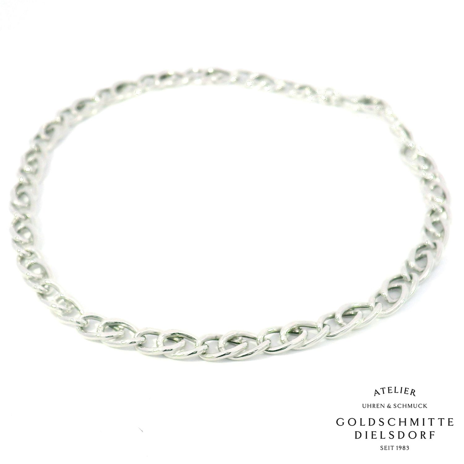 Platinarmband 950 – Doppelpanzer