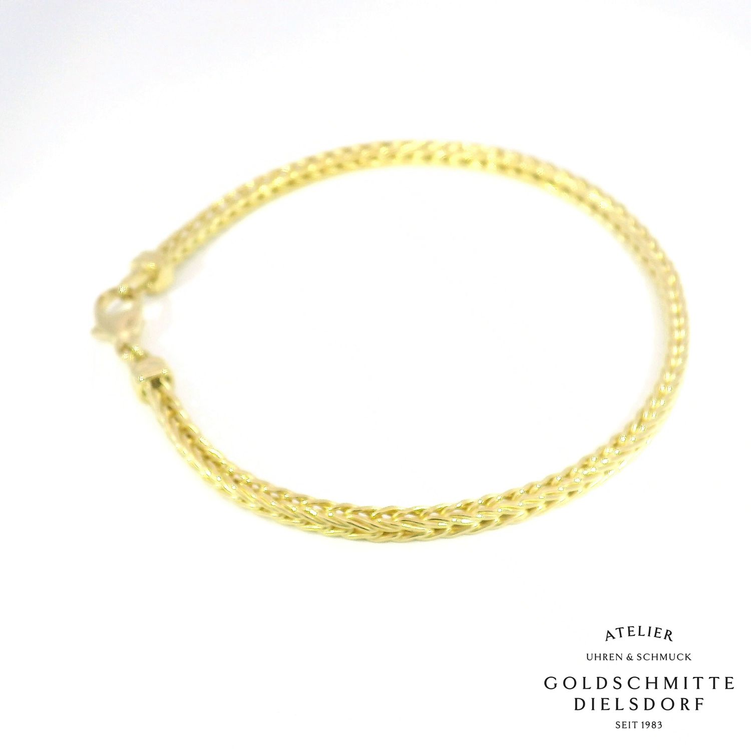 Armband Gelbgold 750 – Fuchsschwanz-Muster