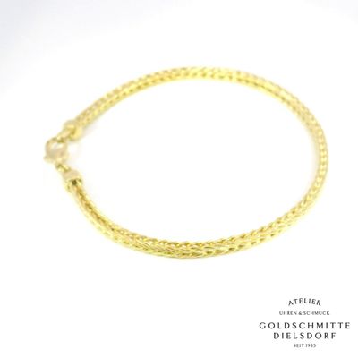 Armband Gelbgold 750 – Fuchsschwanz-Muster