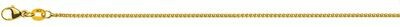Halskette Zopf 1,2mm Gelbgold 750