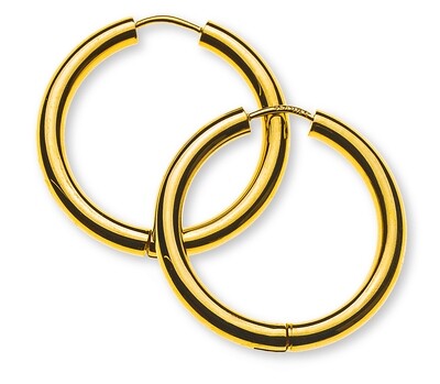 Klappcreolen Gelbgold 750