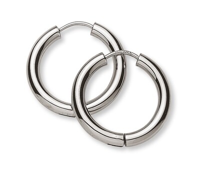 Klappcreolen Weissgold 750