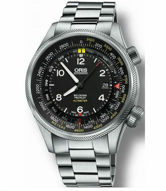 Oris Big Crown Pro Pilot Altimeter mit Meter Skala