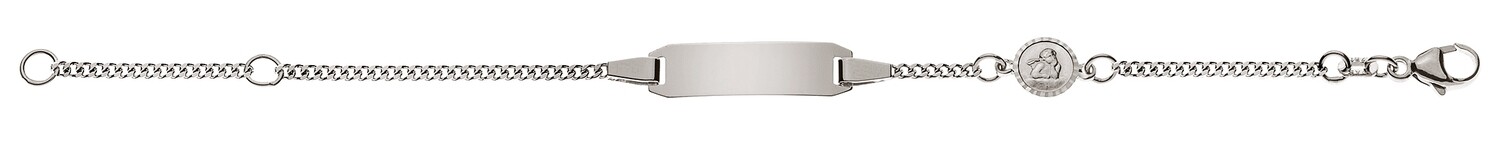 Bébé Bracelet Panzer Weissgold 750