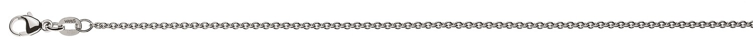 Halskette Rundanker 1,7mm Weissgold 750