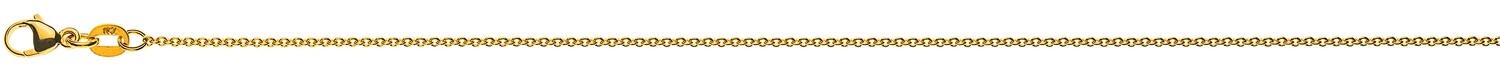 Halskette Rundanker 1,3mm Gelbgold 750