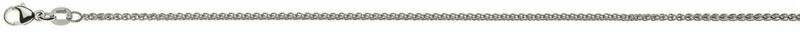 Armband Zopf 1.65mm Weissgold 750