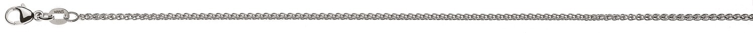Halskette Zopf 1.6mm Weissgold 750 Halskette Zopf 1.6mm Weissgold 750