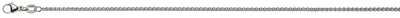 Halskette Zopf 1.6mm Weissgold 750