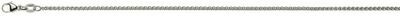 Armband Zopf 1.2mm Weissgold 750