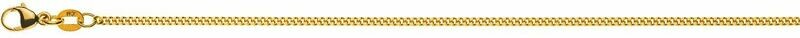 Halskette Panzer geschliffen 2,1mm Gelbgold 750