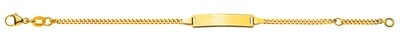 Bébé Bracelet Panzer Gelbgold 750