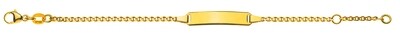 Babyarmband Gelbgold 750 mit Gratisgravur – 12–14 cm Babyarmband Gelbgold 750 mit Gratisgravur – 12–14 cm
