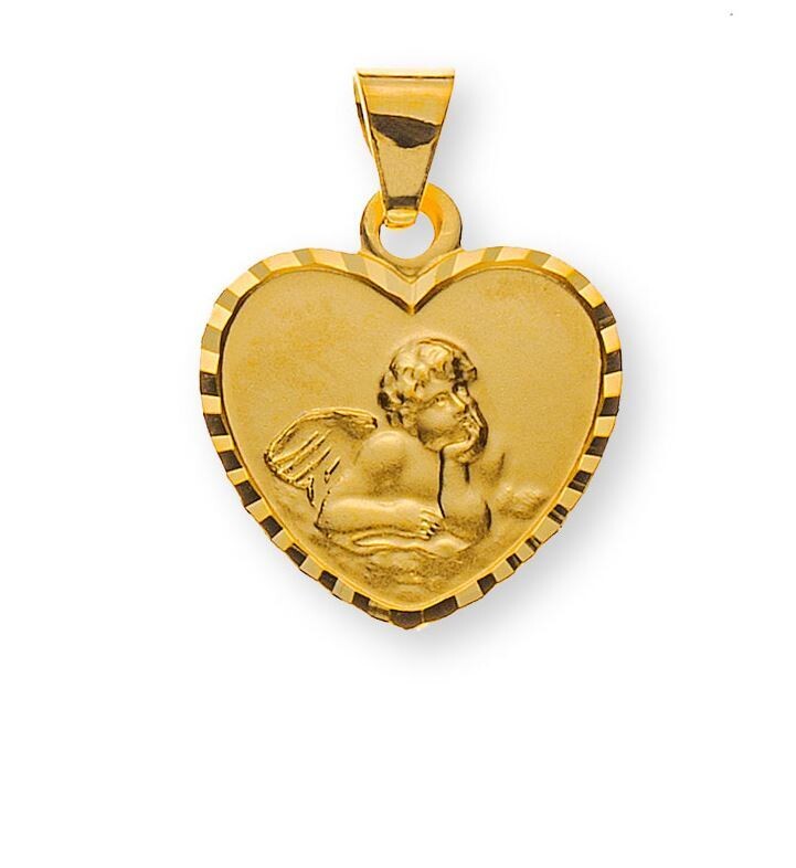 Anhänger SCHUTZENGEL Gelbgold 750