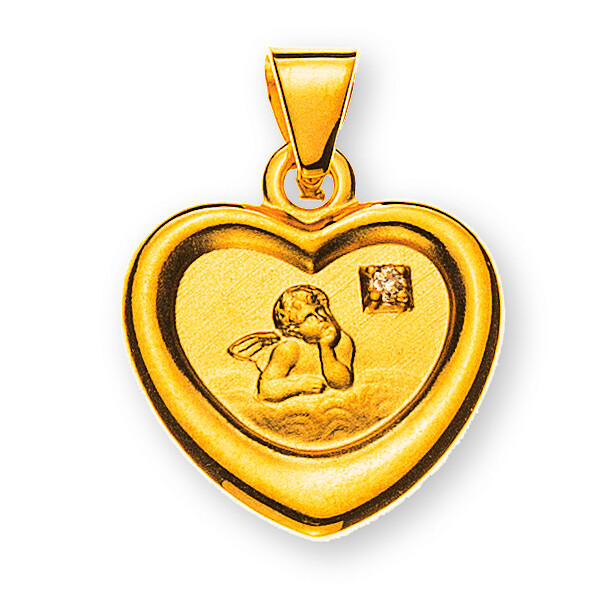 Anhänger SCHUTZENGEL Gelbgold 750