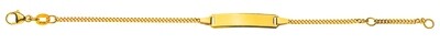 Bébé Bracelet Panzer Gelbgold 750
