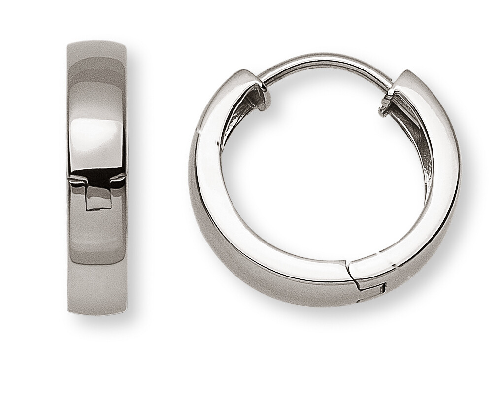 Scharniercreolen Weissgold 750