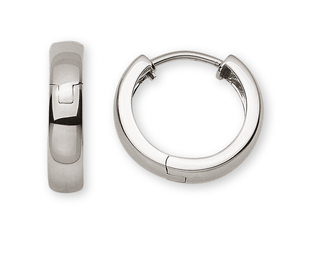 Scharniercreolen Weissgold 750