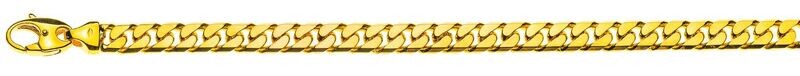 Armband Panzer massiv, 7mm Gelbgold 750