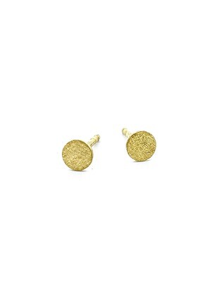 Ohrstecker rund Ø4mm Gelbgold 750