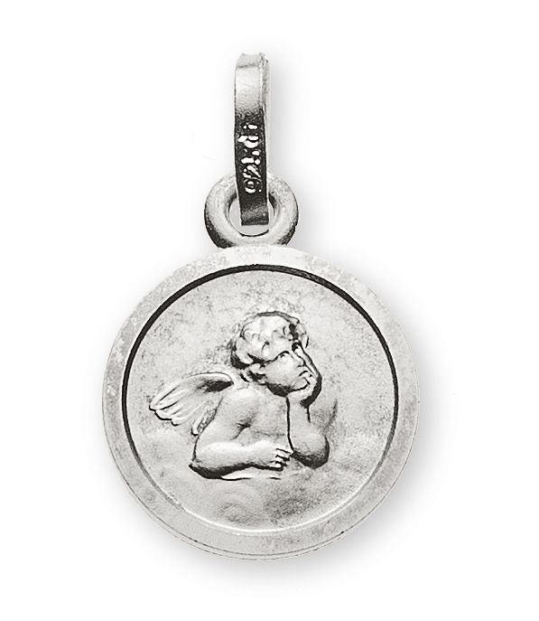 Anhänger SCHUTZENGEL Weissgold 750