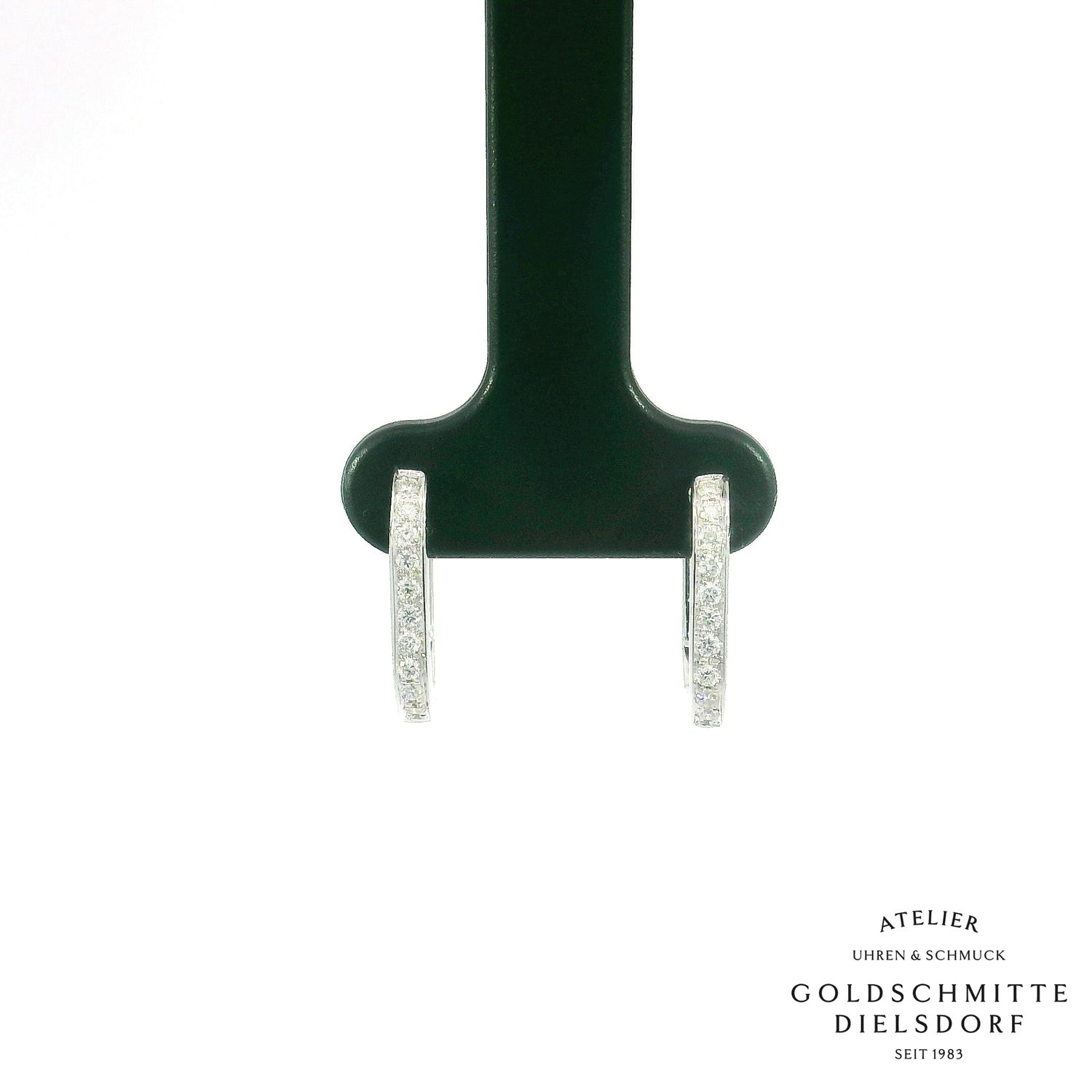 Creolen in Weissgold 750 mit Brillanten