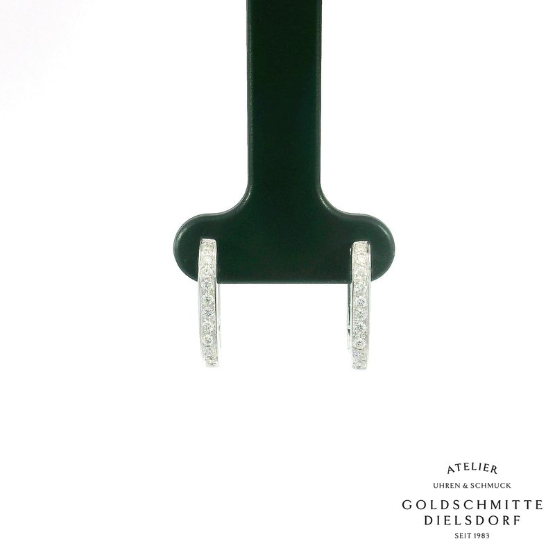 Creolen in Weissgold 750 mit Brillanten