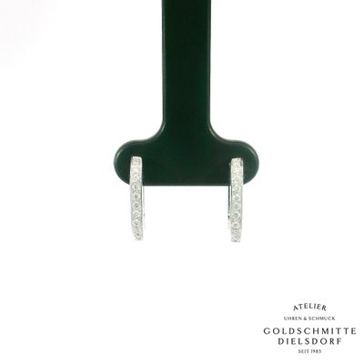 Creolen in Weissgold 750 mit Brillanten Creolen in Weissgold 750 mit Brillanten