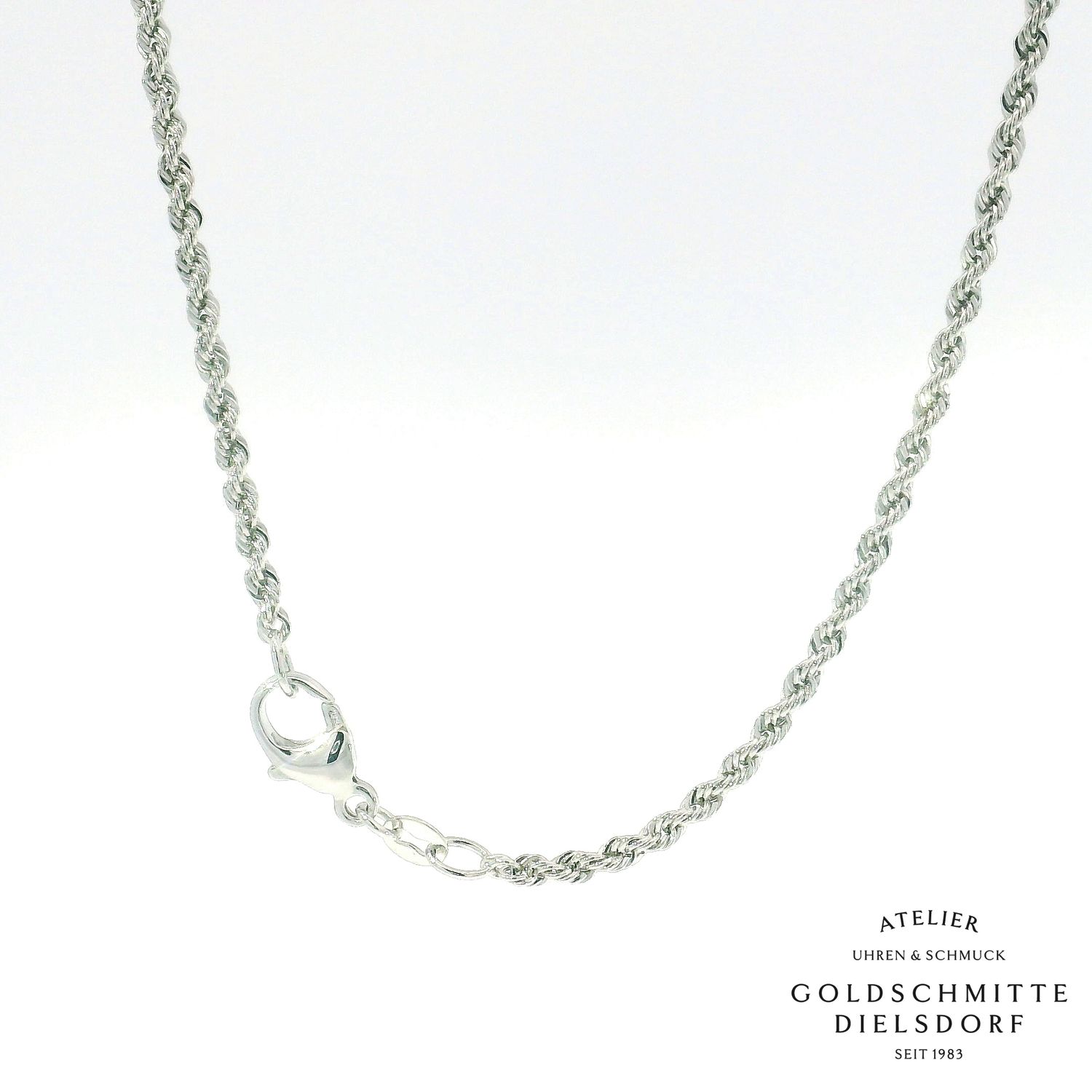 Halskette Kordel Muster in Platin 950