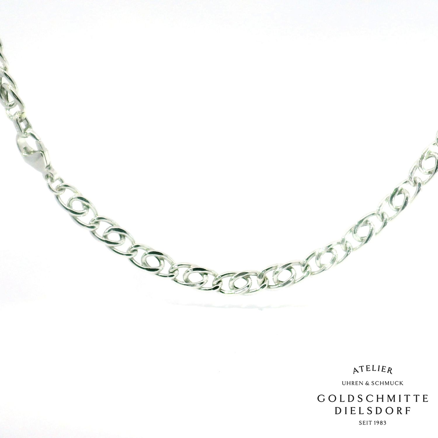 Halskette Doppelpanzer Platin 950