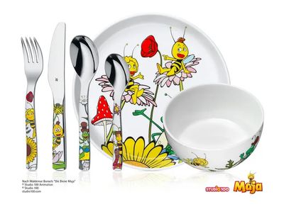 Biene Maja 6 - teilig Kinderbesteck WMF Biene Maja 6 - teilig Kinderbesteck WMF
