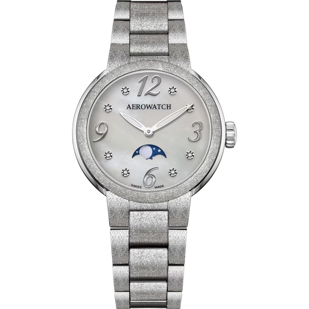 Aerowatch Harmonie Lady Moon Phase Frosted 35mm