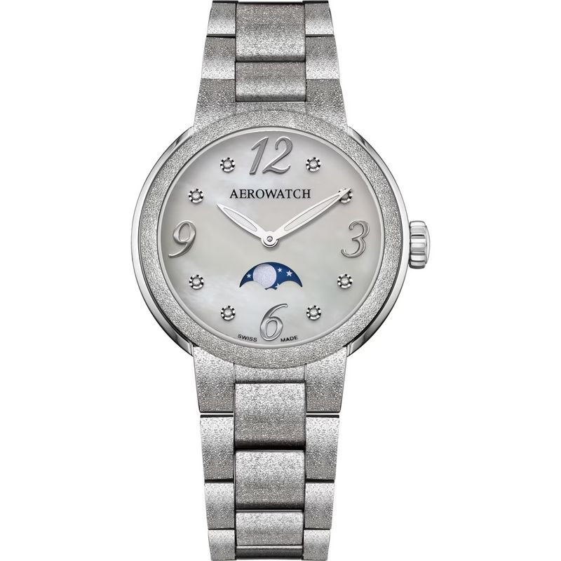 Aerowatch Harmonie Lady Moon Phase Frosted 35mm