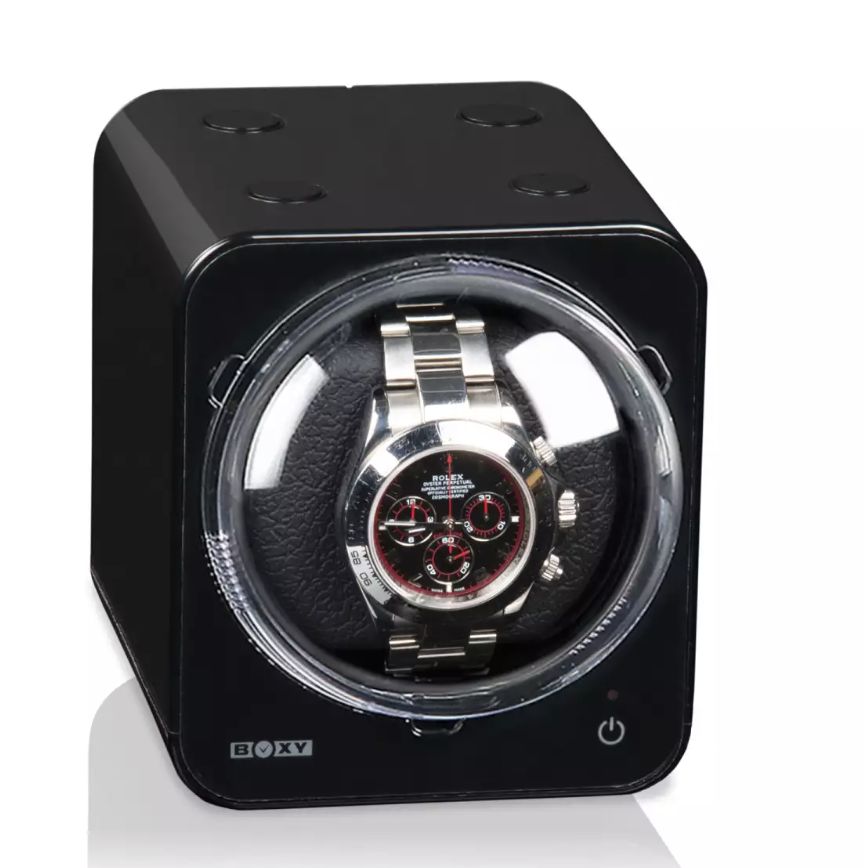 Uhrenbeweger Boxy Fancy Brick schwarz