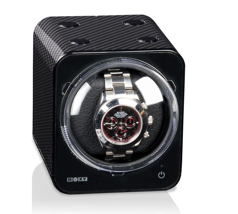 Uhrenbeweger Boxy Fancy Brick Carbon