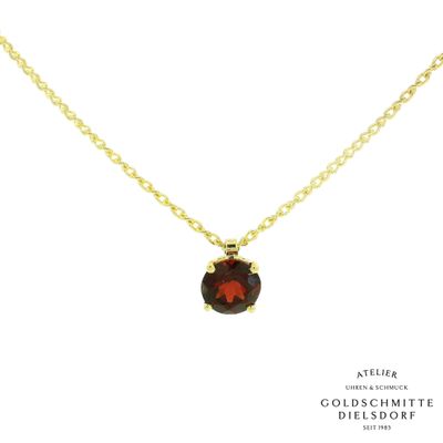 Collitär Gelbgold 750 mit Granat