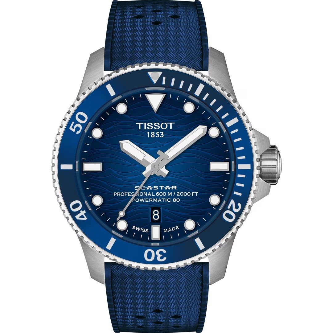 Tissot Seastar 2000 Powermatic 80 Blau | Automatikuhr