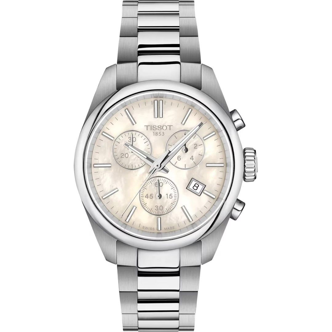Tissot PR 100 Chronograph 36 mm Perlmutt | Quarz