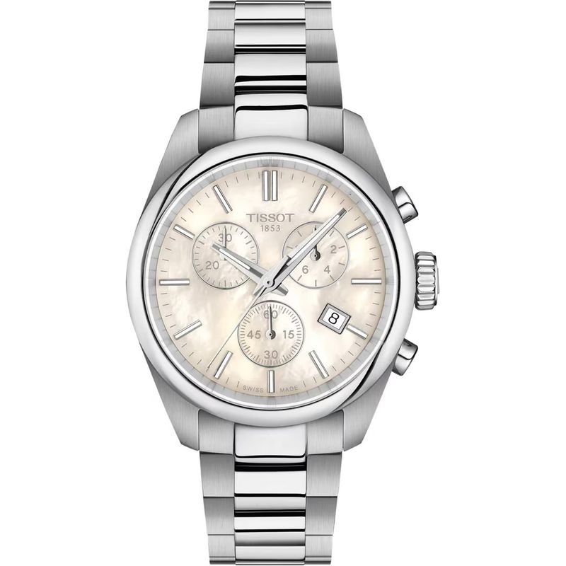 Tissot PR 100 Chronograph 36 mm Perlmutt | Quarz