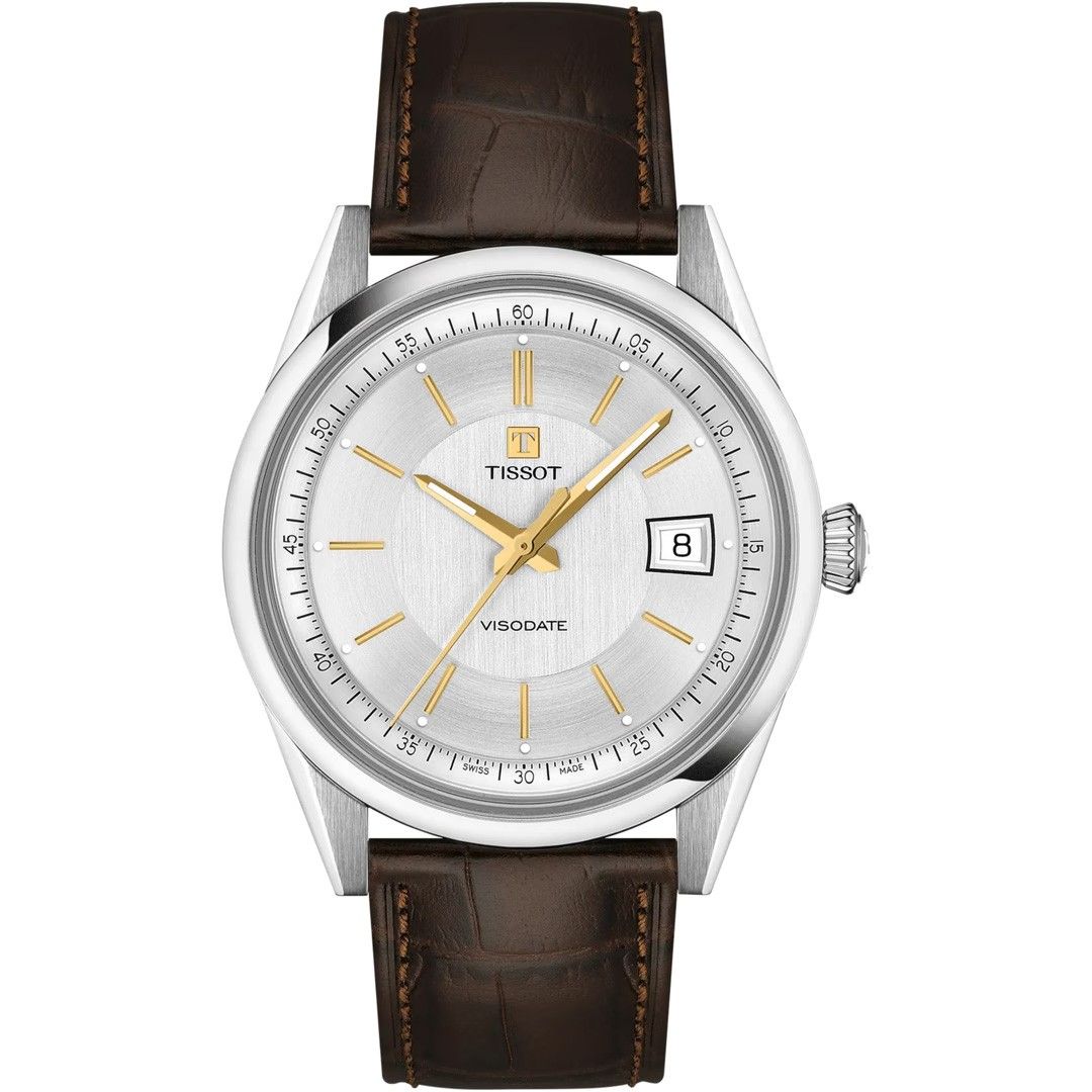 Tissot Visodate Powermatic 80 39mm Silbrig