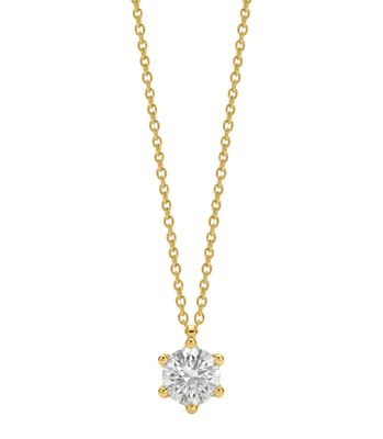 Colitär Gelbgold 750 mit Labor Brillant 0.77 ct. Colitär Gelbgold 750 mit Labor Brillant 0.77 ct.