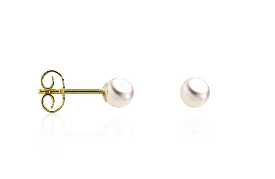Akoya Perlen Ohrstecker in Gelbgold 750 – 6–6,5 mm Akoya Perlen Ohrstecker in Gelbgold 750 – 6–6,5 mm