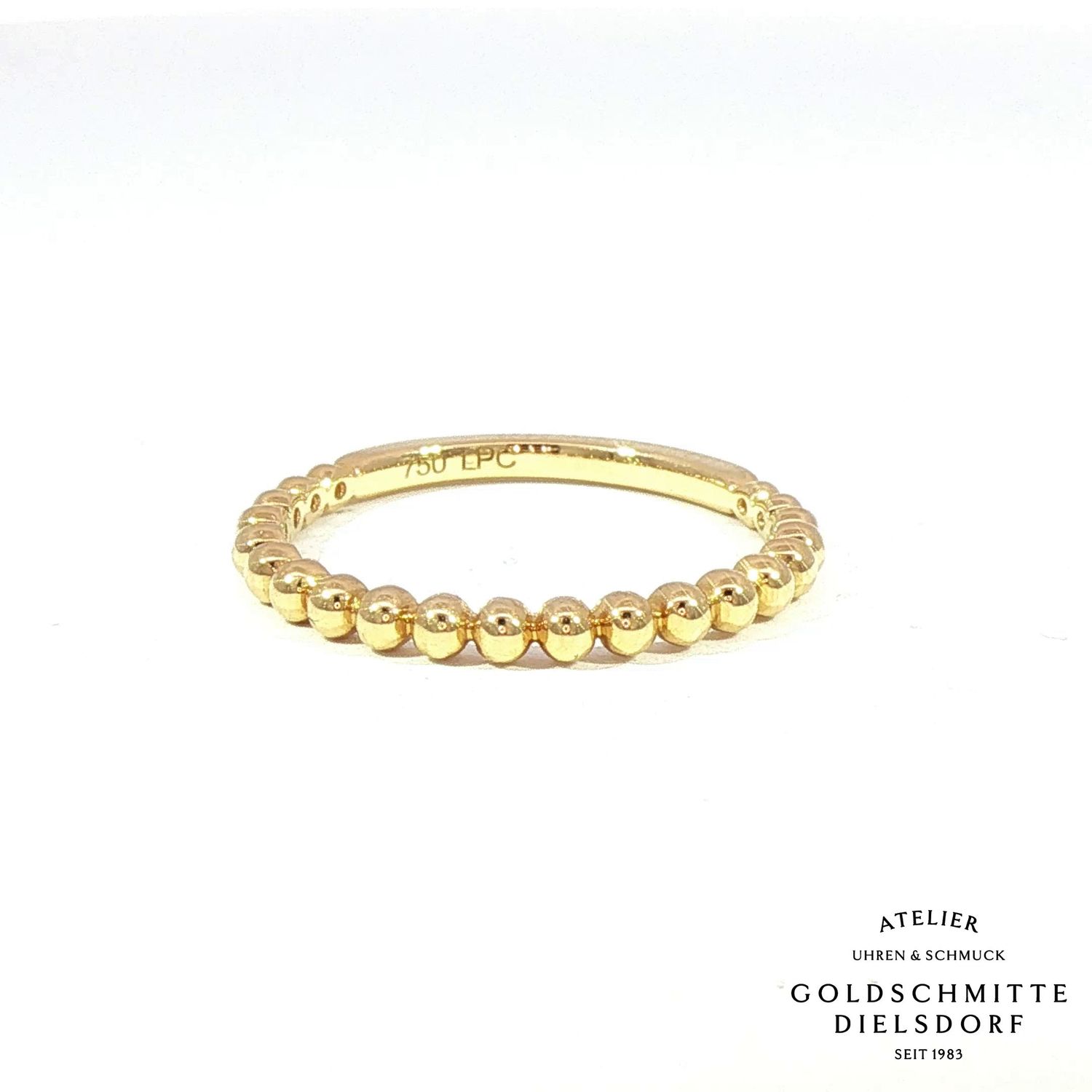 Beisteckring Gelbgold 750 mit Kugelelementen Beisteckring Gelbgold 750 mit Kugelelementen