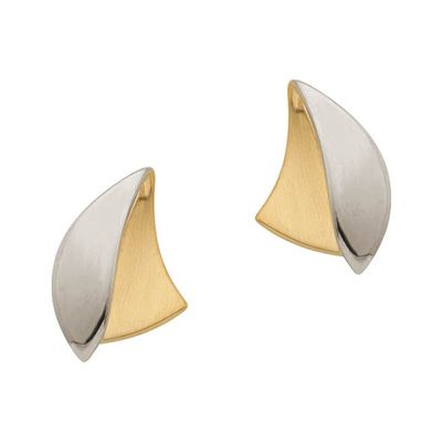 Ohrstecker Bicolor Gelbgold 750 / Weissgold 750 Ohrstecker Bicolor Gelbgold 750 / Weissgold 750