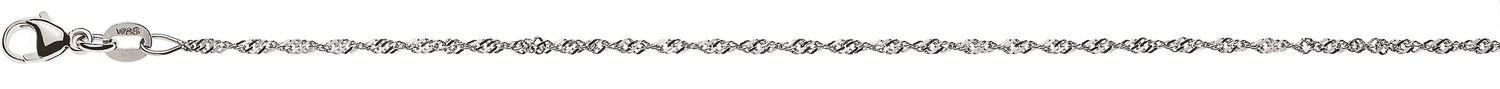 Singapurcollier aus Weissgold 750 – 45 cm