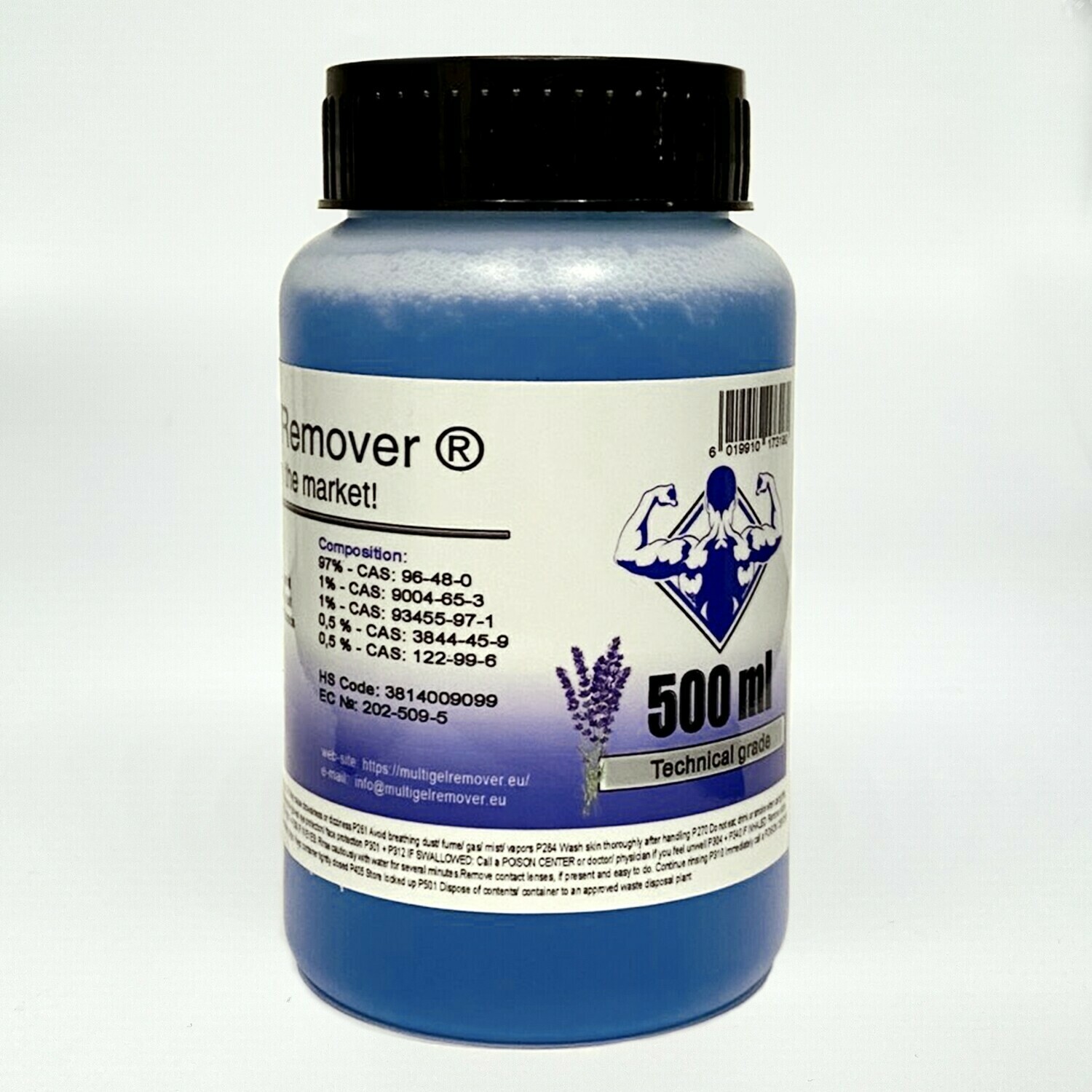 Multi Gel Remover® 500ml Technical Grade Blue (GEL FORM)